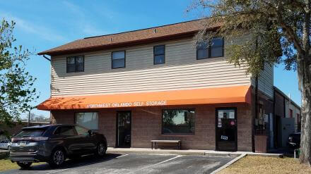 Entrance to Northwest Orlando Storage in Orlando, FL.