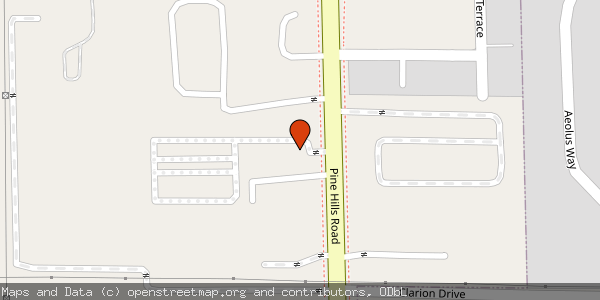 Map of Northwest Orlando Storage located at 5330 N. Pine Hills Rd. in Orlando, Florida 32808